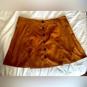 SHEIN women button front cord skirt size 2XL